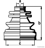 J2860900 HERTH+BUSS JAKOPARTS manżeta hnacieho hriadeľa - opravná sada J2860900 HERTH+BUSS JAKOPARTS