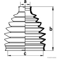 J2861024 HERTH+BUSS JAKOPARTS manżeta hnacieho hriadeľa - opravná sada J2861024 HERTH+BUSS JAKOPARTS