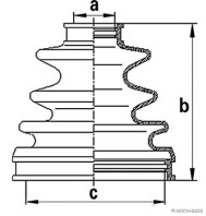 J2862005 HERTH+BUSS JAKOPARTS manżeta hnacieho hriadeľa - opravná sada J2862005 HERTH+BUSS JAKOPARTS