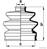 J2864004 HERTH+BUSS JAKOPARTS manżeta hnacieho hriadeľa - opravná sada J2864004 HERTH+BUSS JAKOPARTS