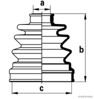 J2865020 HERTH+BUSS JAKOPARTS manżeta hnacieho hriadeľa - opravná sada J2865020 HERTH+BUSS JAKOPARTS