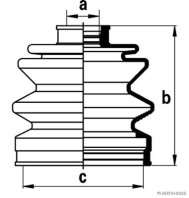 J2867011 HERTH+BUSS JAKOPARTS manżeta hnacieho hriadeľa - opravná sada J2867011 HERTH+BUSS JAKOPARTS
