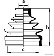 J2880302 Sada měchů, hnací hřídel HERTH+BUSS JAKOPARTS
