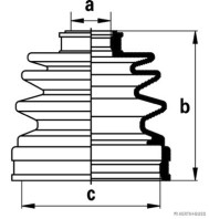 J2883014 HERTH+BUSS JAKOPARTS manżeta hnacieho hriadeľa - opravná sada J2883014 HERTH+BUSS JAKOPARTS