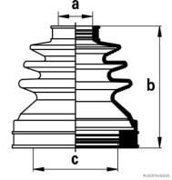 J2885014 HERTH+BUSS JAKOPARTS manżeta hnacieho hriadeľa - opravná sada J2885014 HERTH+BUSS JAKOPARTS