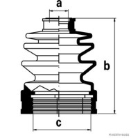J2888010 HERTH+BUSS JAKOPARTS manżeta hnacieho hriadeľa - opravná sada J2888010 HERTH+BUSS JAKOPARTS