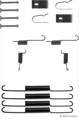 J3563002 Sada příslušenství, brzdové čelisti HERTH+BUSS JAKOPARTS