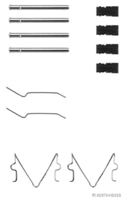 J3663010 Sada příslušenství, obložení kotoučové brzdy HERTH+BUSS JAKOPARTS
