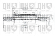 BDC3515 Brzdový kotouč QUINTON HAZELL