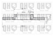 BDC3519 Brzdový kotouč QUINTON HAZELL