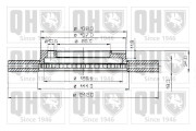 BDC3599 Brzdový kotouč QUINTON HAZELL