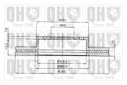 BDC3811 Brzdový kotouč QUINTON HAZELL