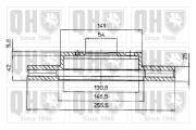 BDC4418 Brzdový kotouč QUINTON HAZELL