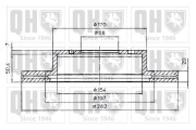 BDC4833 Brzdový kotouč QUINTON HAZELL