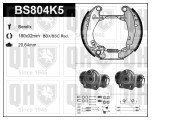 BS804K5 Sada brzdových čelistí QUINTON HAZELL