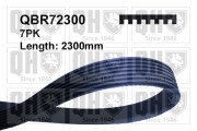 QBR72300 ozubený klínový řemen QUINTON HAZELL