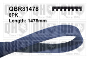 QBR81478 ozubený klínový řemen QUINTON HAZELL