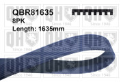 QBR81635 ozubený klínový řemen QUINTON HAZELL