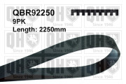 QBR92250 ozubený klínový řemen QUINTON HAZELL