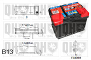 QBT019AGM startovací baterie PowerBox AGM QUINTON HAZELL