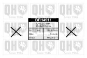 BFH4911 Brzdová hadice QUINTON HAZELL