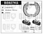 BS927K5 Souprava brzd, bubnova brzda QUINTON HAZELL