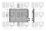 QCN115 Kondenzátor, klimatizace QUINTON HAZELL