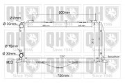 QER1010 Chladič, chlazení motoru QUINTON HAZELL