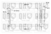 QER1054 QUINTON HAZELL chladič motora QER1054 QUINTON HAZELL