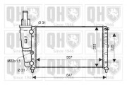 QER1548 Chladič, chlazení motoru QUINTON HAZELL