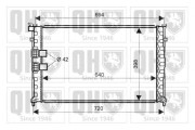 QER1812 Chladič, chlazení motoru QUINTON HAZELL