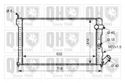 QER1815 Chladič, chlazení motoru QUINTON HAZELL