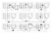 QER1943 Chladič, chlazení motoru QUINTON HAZELL