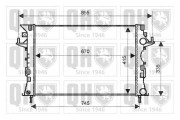 QER2031 Chladič, chlazení motoru QUINTON HAZELL
