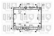 QER2034 Chladič, chlazení motoru QUINTON HAZELL