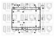QER2051 Chladič, chlazení motoru QUINTON HAZELL