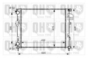 QER2071 Chladič, chlazení motoru QUINTON HAZELL