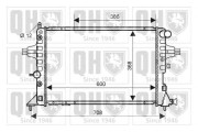QER2264 Chladič, chlazení motoru QUINTON HAZELL
