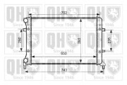 QER2534 Chladič, chlazení motoru QUINTON HAZELL