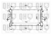 QER2588 QUINTON HAZELL chladič motora QER2588 QUINTON HAZELL