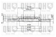 BDC3107 Brzdový kotouč QUINTON HAZELL