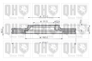 BDC3598 Brzdový kotouč QUINTON HAZELL