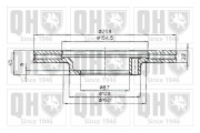 BDC4385 Brzdový kotouč QUINTON HAZELL