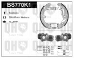 BS770K1 QUINTON HAZELL sada bŕzd, bubnová brzda BS770K1 QUINTON HAZELL