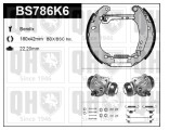 BS786K6 QUINTON HAZELL sada bŕzd, bubnová brzda BS786K6 QUINTON HAZELL