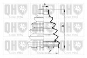 QJB1036 Sada měchů, hnací hřídel QUINTON HAZELL