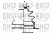 QJB1082 Sada měchů, hnací hřídel QUINTON HAZELL