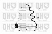 QJB1151 Sada měchů, hnací hřídel QUINTON HAZELL