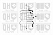 QJB167 Sada měchů, hnací hřídel QUINTON HAZELL