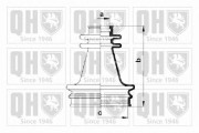 QJB252 Sada měchů, hnací hřídel QUINTON HAZELL